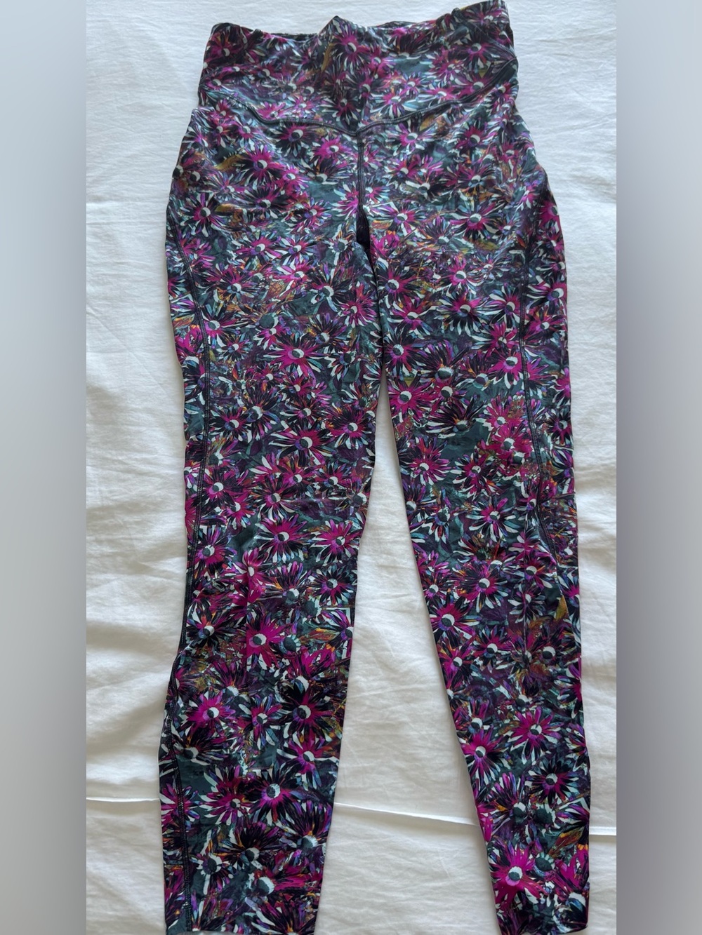 Lululemon 25in Pink Floral High-Waist Leggings